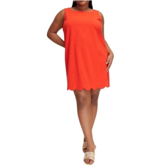 Kate Spade New York X Target Scalloped Mini Shift Dress Bright Red Size XXL - Picture 1 of 10